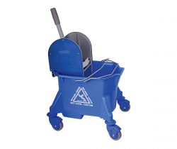Maxi Combo Mop Bucket & Wringer With Wet Floor Sign and Mop - Image 4