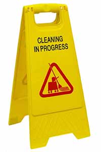 Cleaning Sign