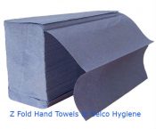 Z Fold Hand Towels Blue Selco Hygiene