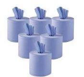 Blue Kitchen Wiper Rolls Adapt Paper