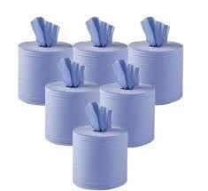 Blue Kitchen Wiper Rolls Adapt Paper