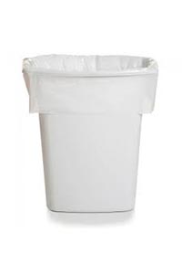 White bin store bags