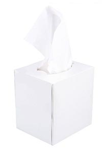 Box outlet for tissues