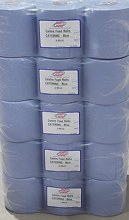 Catex Centrefeed Blue Rolls 2-Ply Wiper