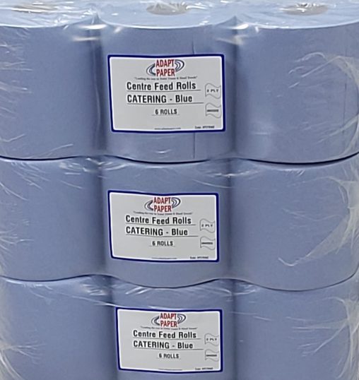 Catex Centrefeed Blue Rolls 2-Ply Wiper