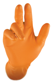 Orange Grip Nitrile Gloves - Selco Hygiene